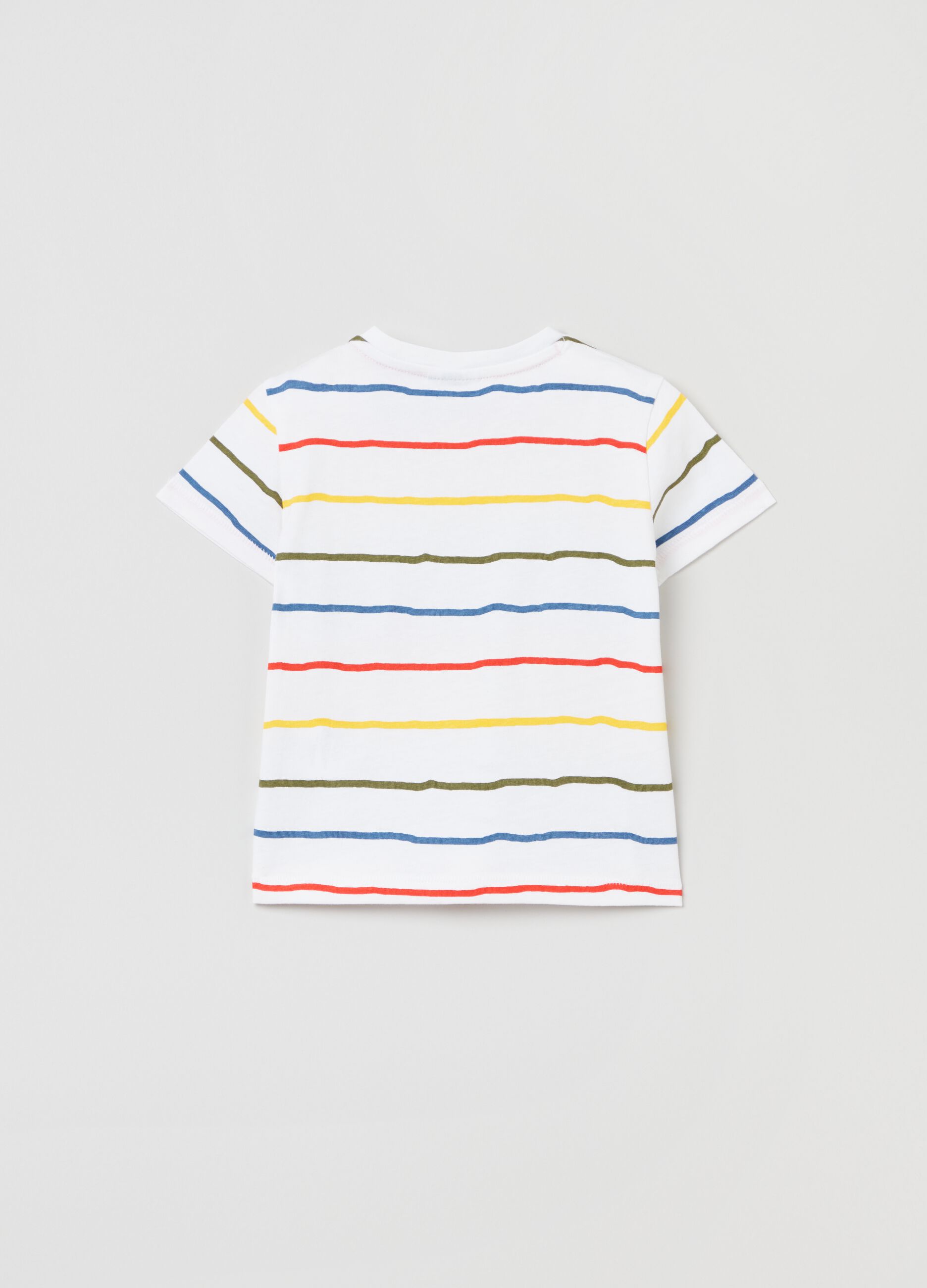 Camiseta de rayas de algodón