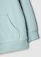 Children's blue hoodie with zip in pure cotton regular fit_3