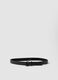 Black belt with square metal buckle_0