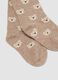 Tripack di calze lunghe beige in cotone organico elasticizzato_2