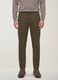 Green slim-fit stretch cotton twill chino trousers_1