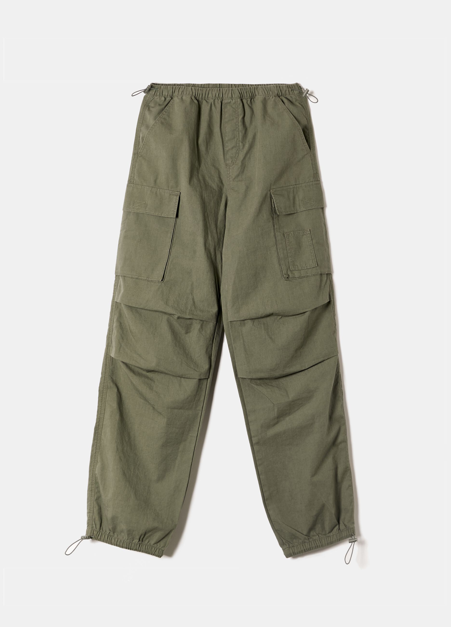 Cotton parachute trousers