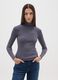 Grey turtleneck fitted sweater_1