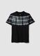 Schwarzes Kurzarm-T-Shirt aus reiner Baumwolle_3