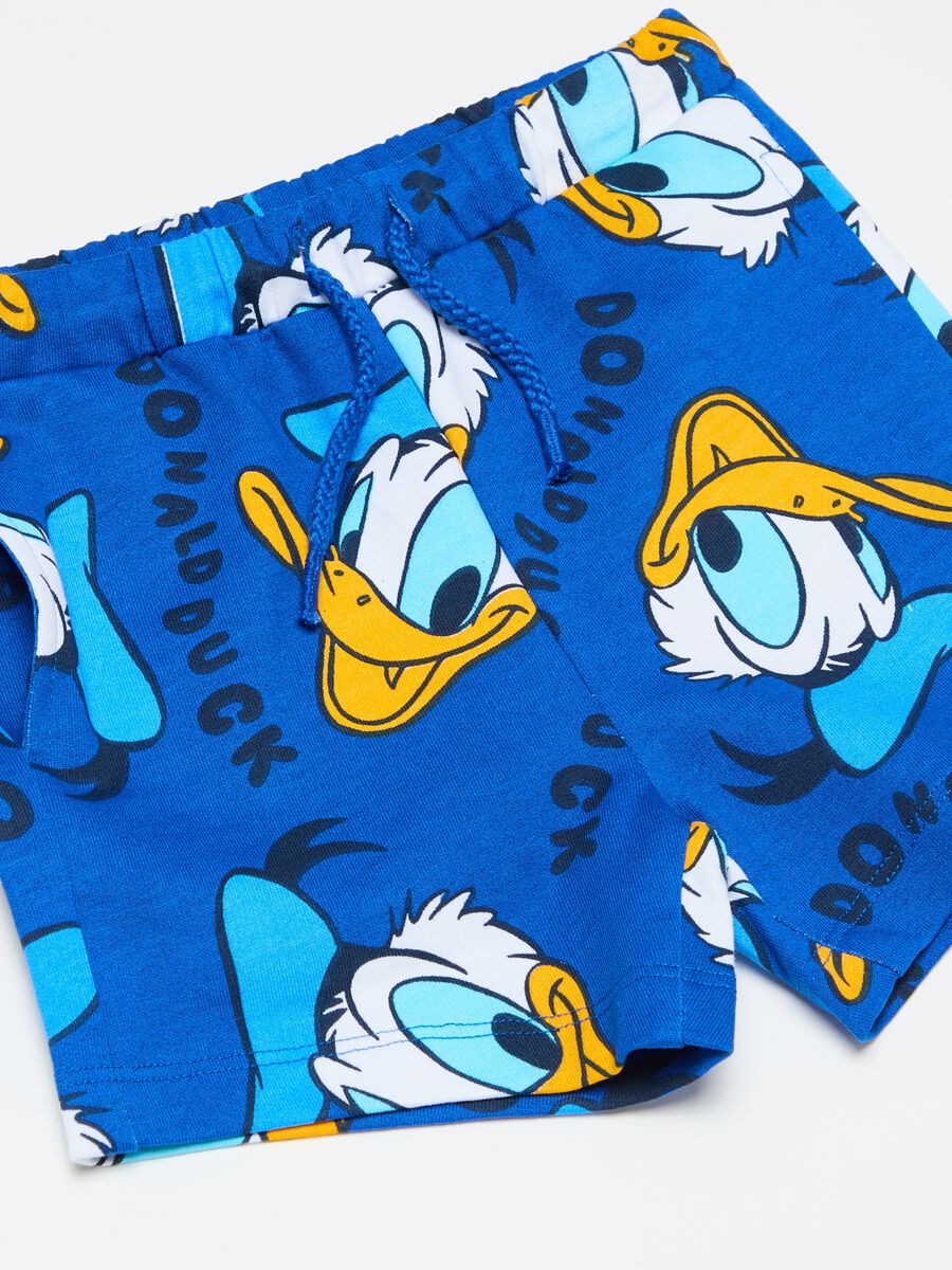 Cotton Bermuda shorts with Donald Duck 90 print_2