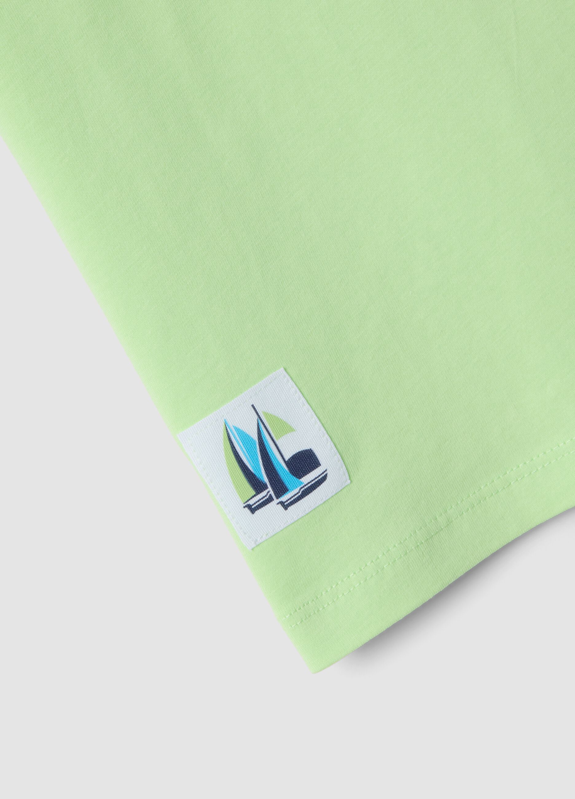 &Pi;&alpha;&iota;&delta;&iota;&kappa;ό &pi;&rho;ά&sigma;&iota;&nu;&omicron; T-shirt &alpha;&pi;ό 100% &beta;&alpha;&mu;&beta;ά&kappa;&iota;, oversized &epsilon;&phi;&alpha;&rho;&mu;&omicron;&gamma;ή