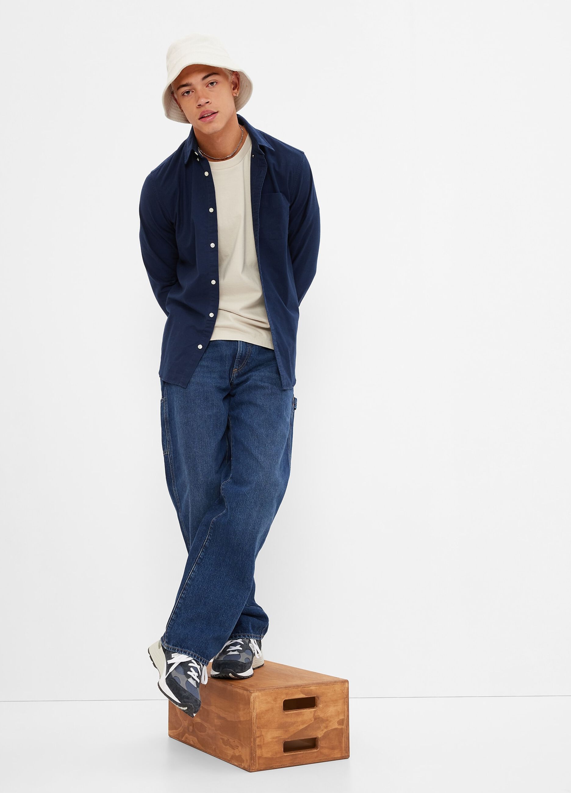 Regular-fit shirt in Oxford cotton