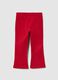 Girls' Red Flared Trousers_1