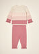 Conjunto rosa em puro algod&atilde;o com camisola de malha e cal&ccedil;as_3