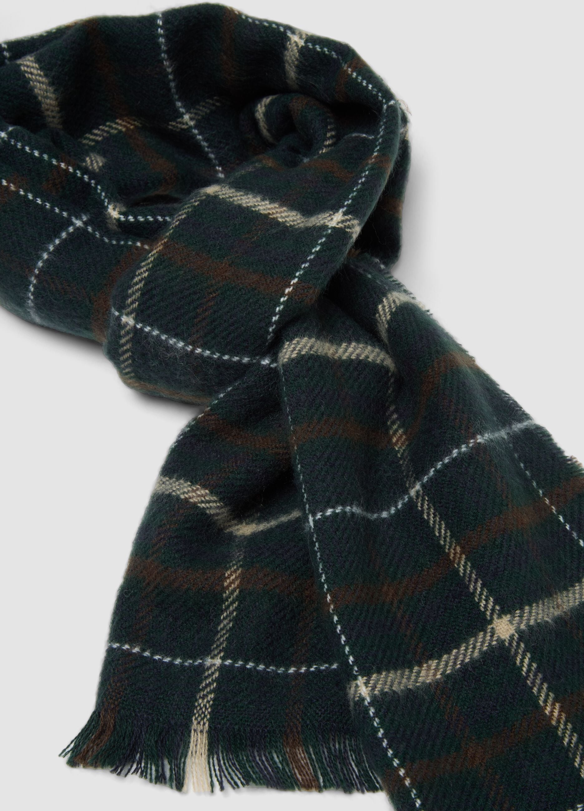 Multicolour checked scarf