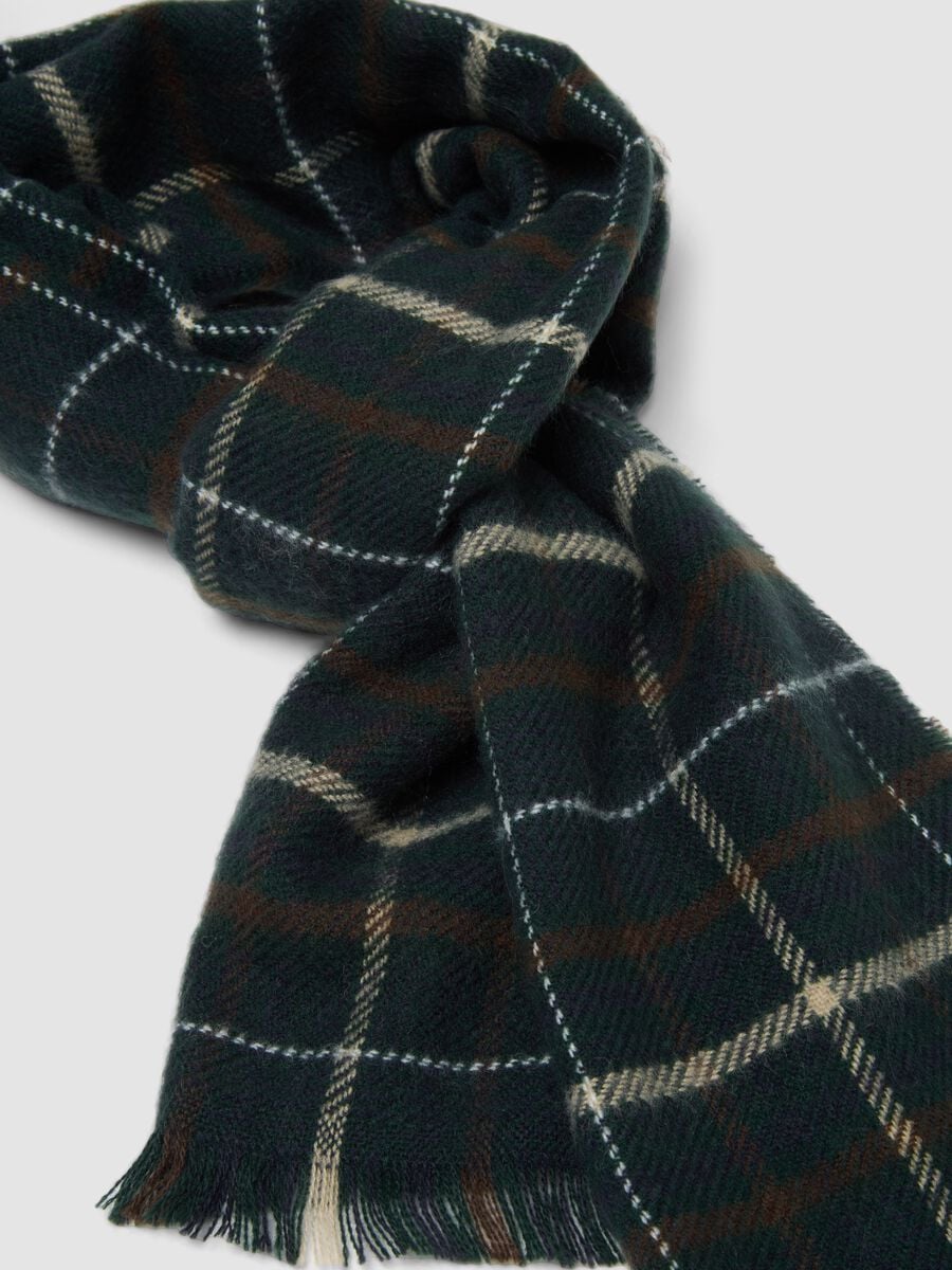 Multicolour checked scarf_1