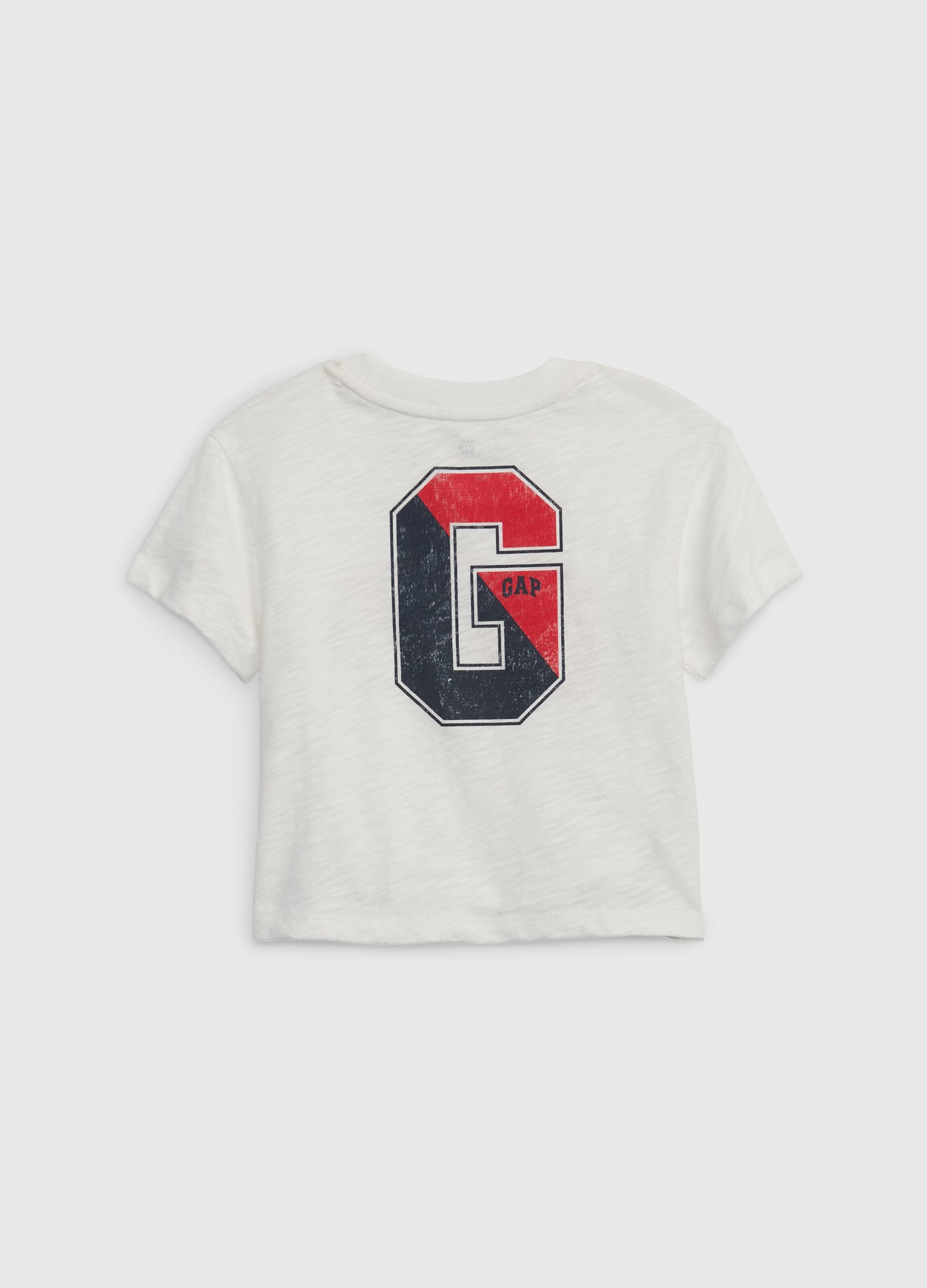 T-shirt with vintage-effect logo