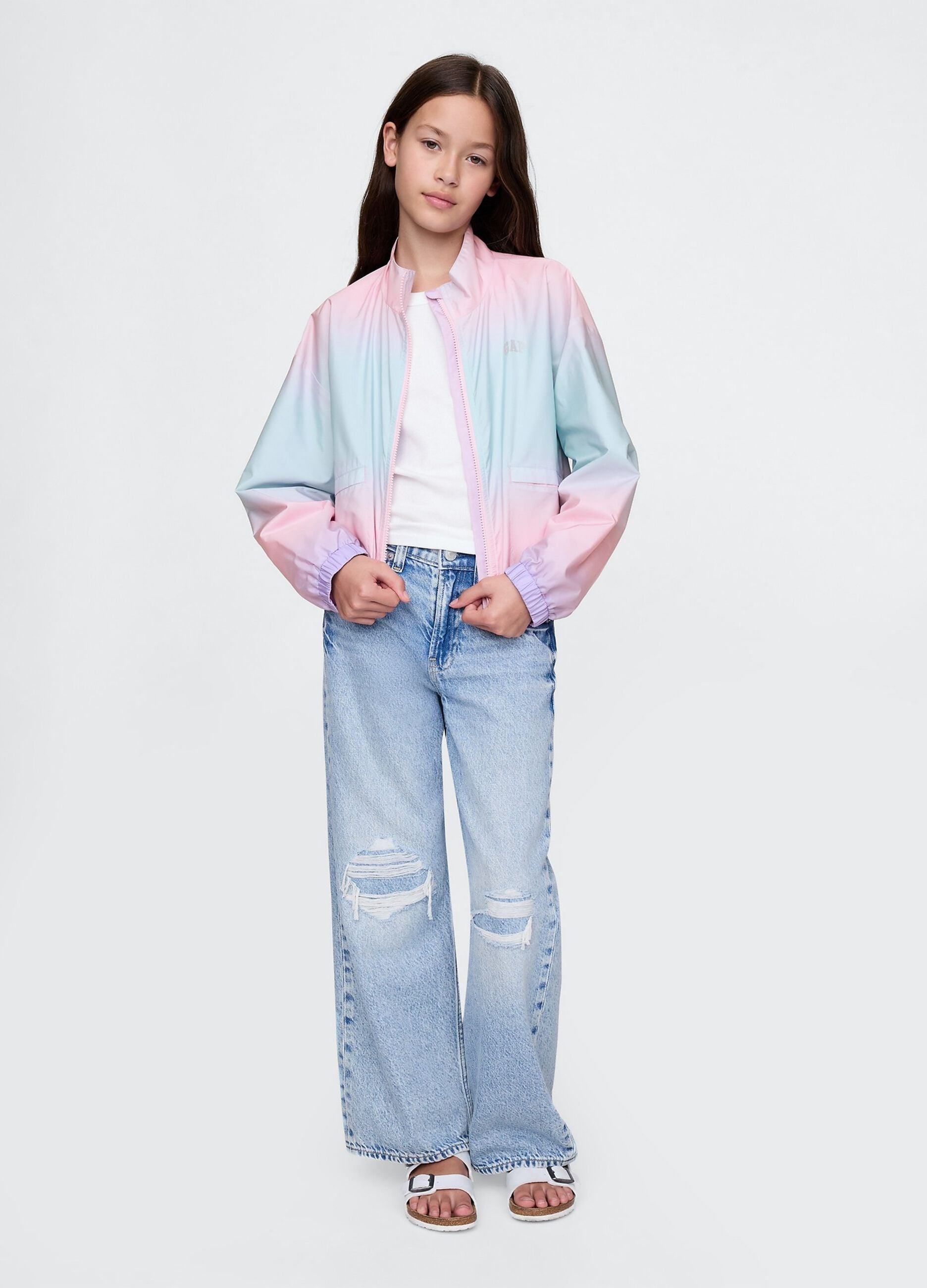 Multicoloured lightweight jacket