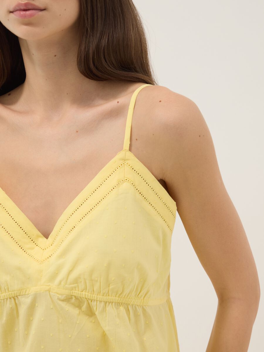 Yellow organic cotton pyjamas_3