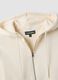 White cotton-blend fitted zip-up hoodie_5