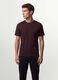 Brown organic cotton slim-fit short-sleeve T-shirt_0
