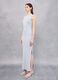 Graues Langes Baumwoll-Stretch-Kleid_1