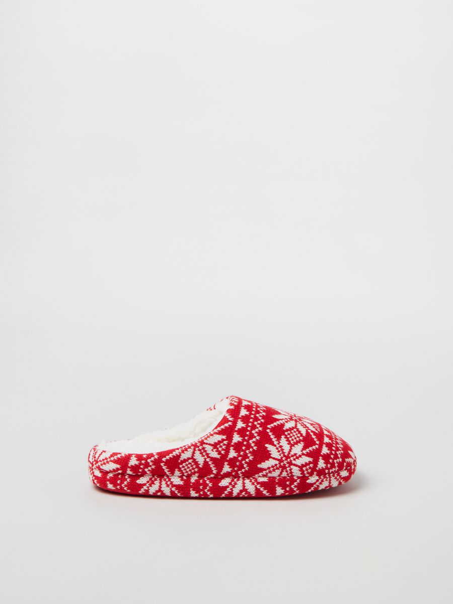 Norwegian-patterned slippers_0
