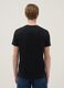 Black pure cotton short sleeve T-shirt regular fit_2