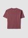 Purple short-sleeve pure cotton T-shirt_1