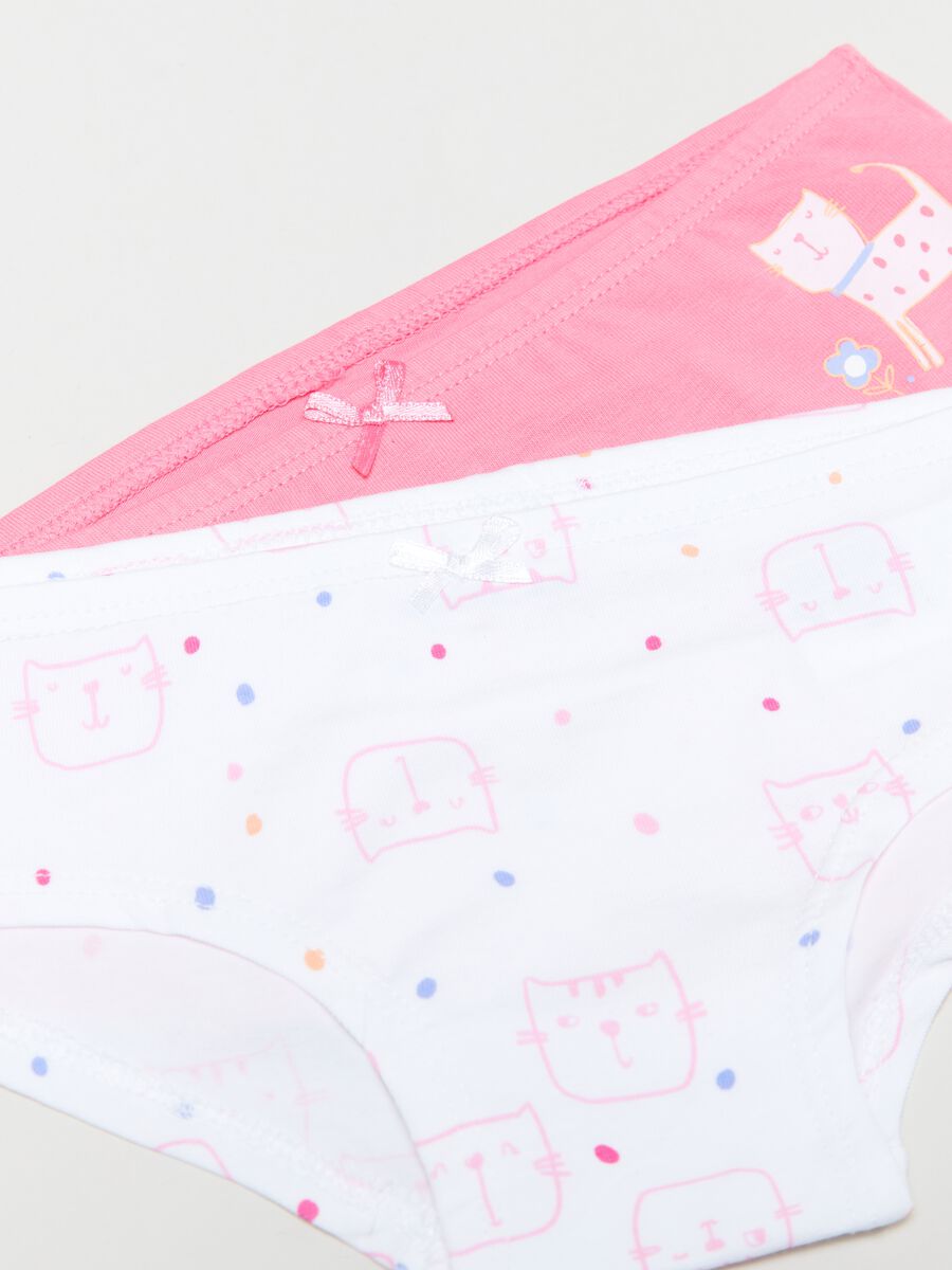 Pack of two boyshorts with ribbon and print_2