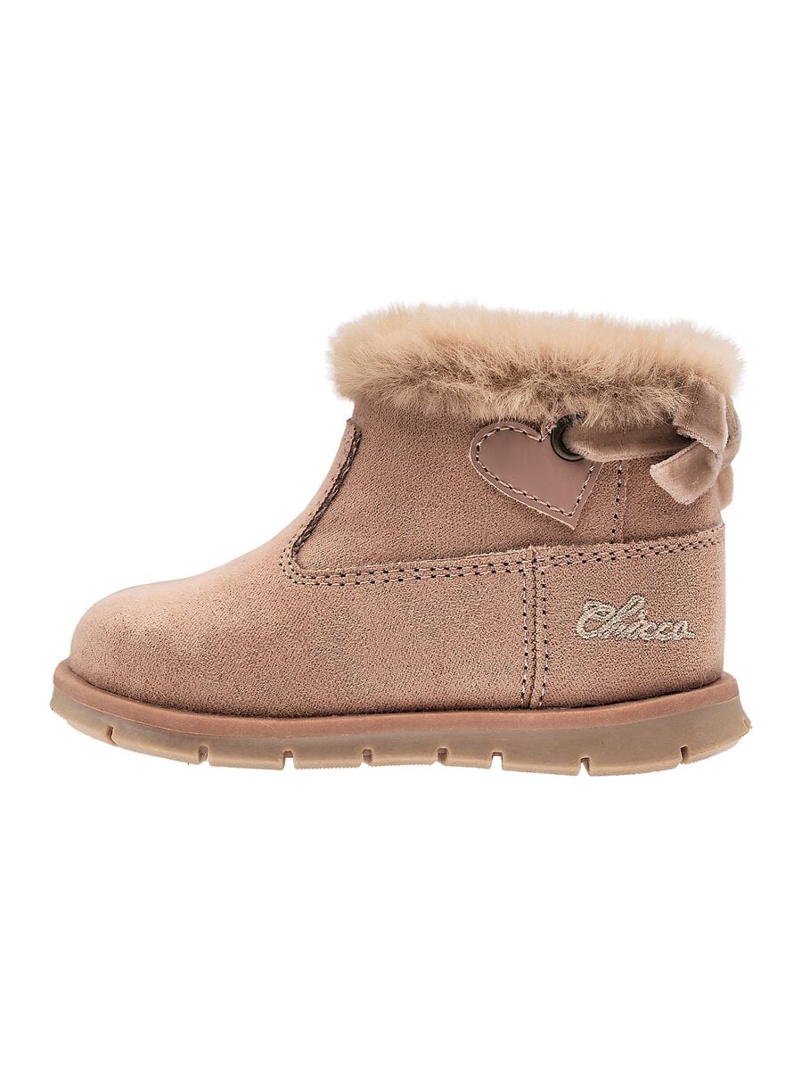 Chicco pink plush-effect ankle boots_0