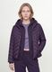 Casaco Ultralight roxo acolchoado com capuz e fecho de correr_1