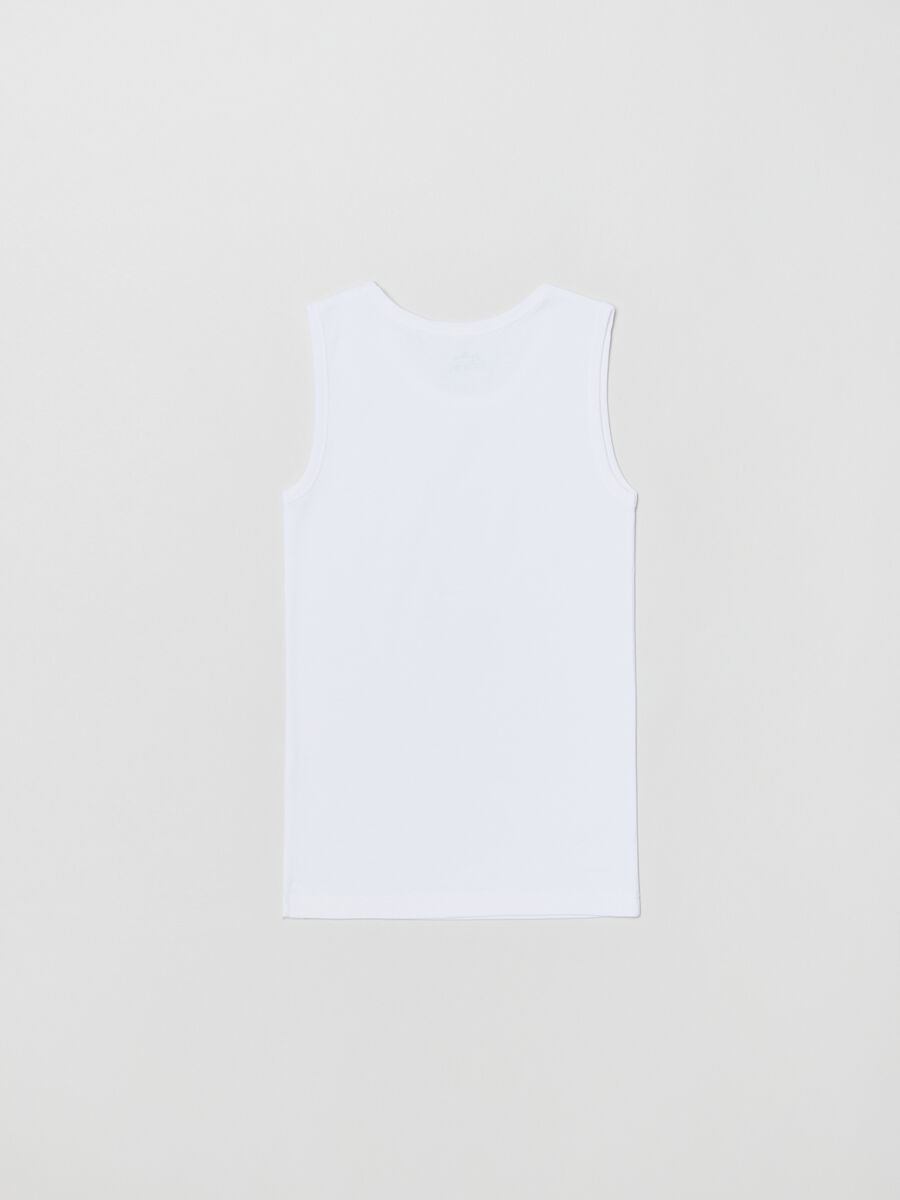 Three-pack racerback vests in cotton_1