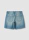 Blaue Denim-Shorts aus reiner Baumwolle f&uuml;r M&auml;dchen, Regular Fit mit Punkten_1