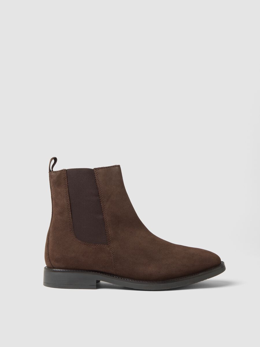 Chelsea boots marroni in vera pelle_0