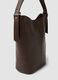 Borsa marrone a spalla effetto martellato_1