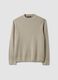 Grey crew-neck wool-blend jumper, regular fit_0
