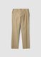 Beige linen and cotton-blend regular-fit chino trousers_4