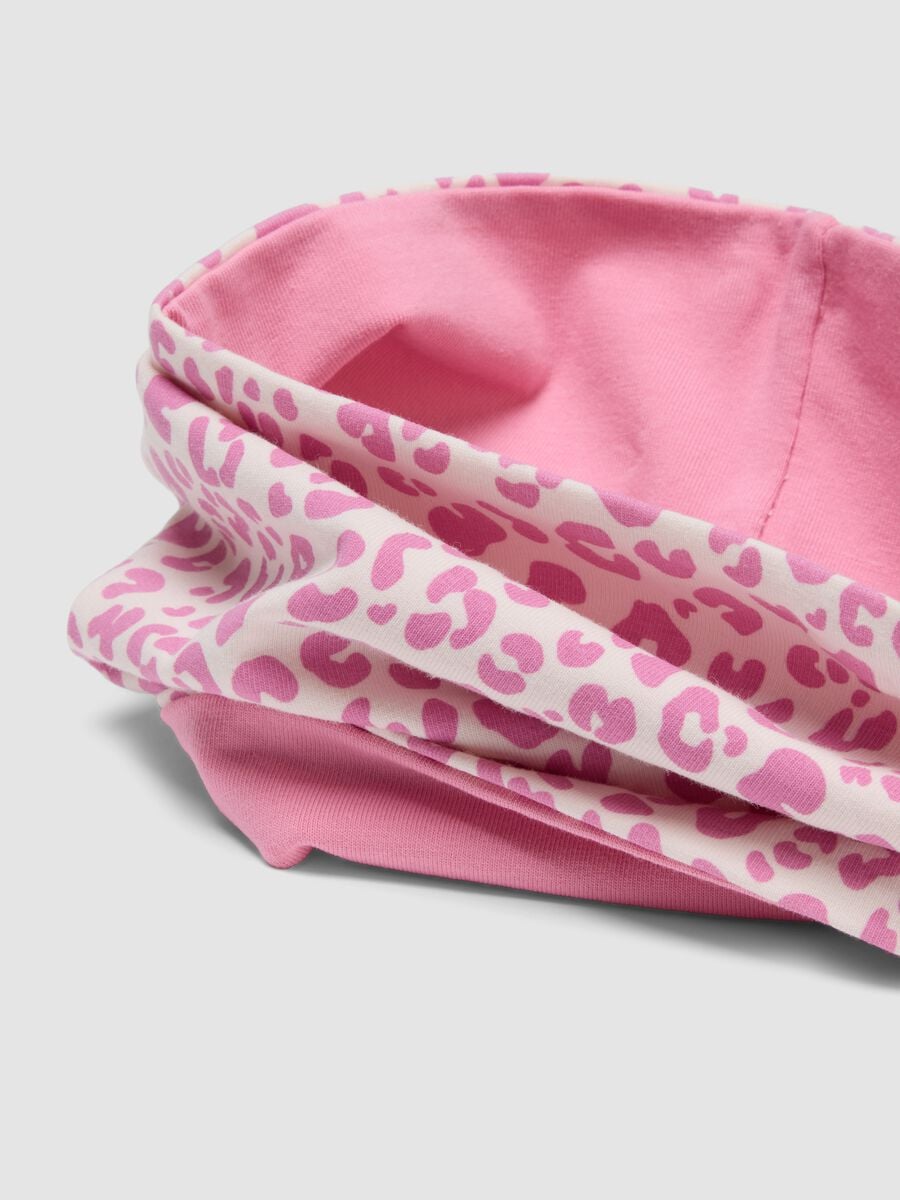&Eacute;charpe tube rose en coton stretch &agrave; motif Lilo & Stitch pour fille_2