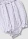 Purple pure cotton baby romper with classic collar_2