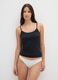 White cotton blend slip with regular fit_0
