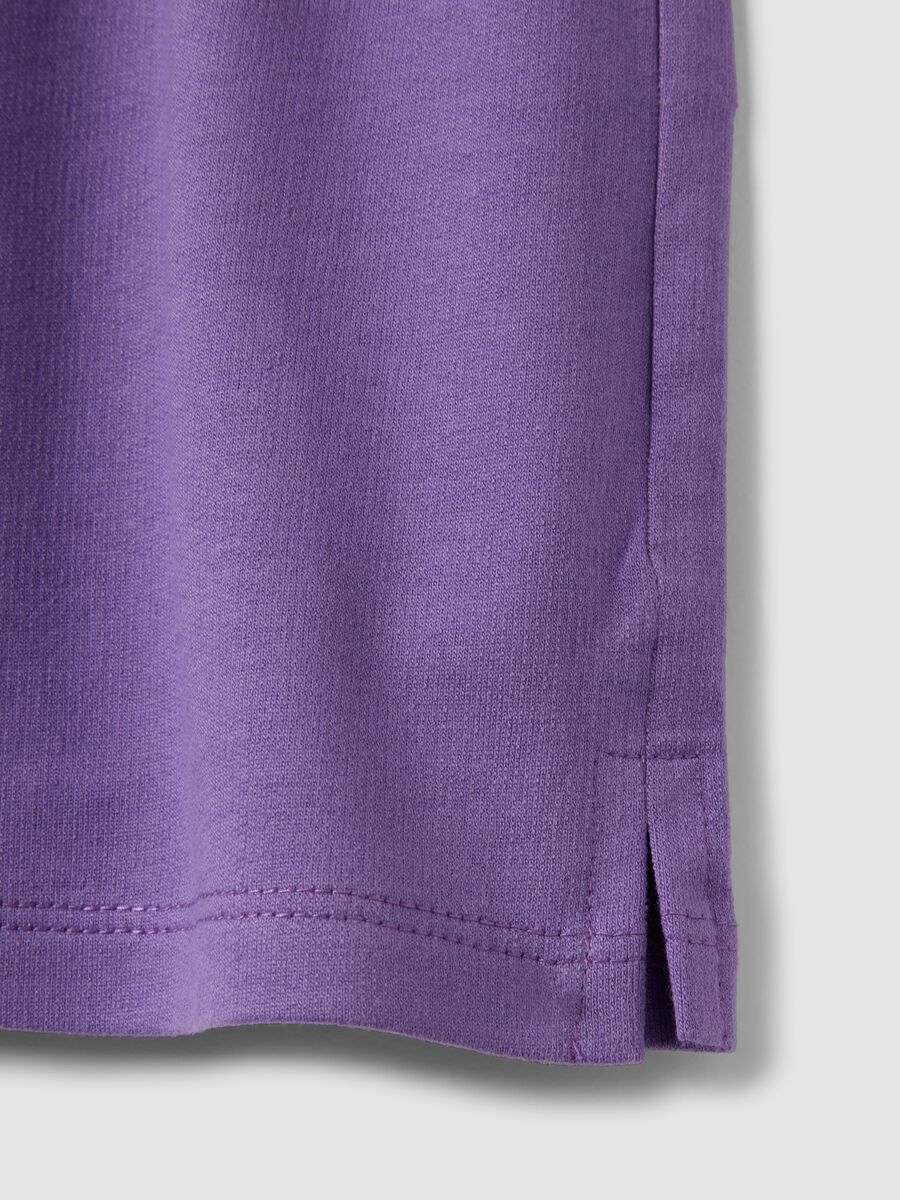 Purple Stretch Cotton Girls' Suit, Regular Fit_3