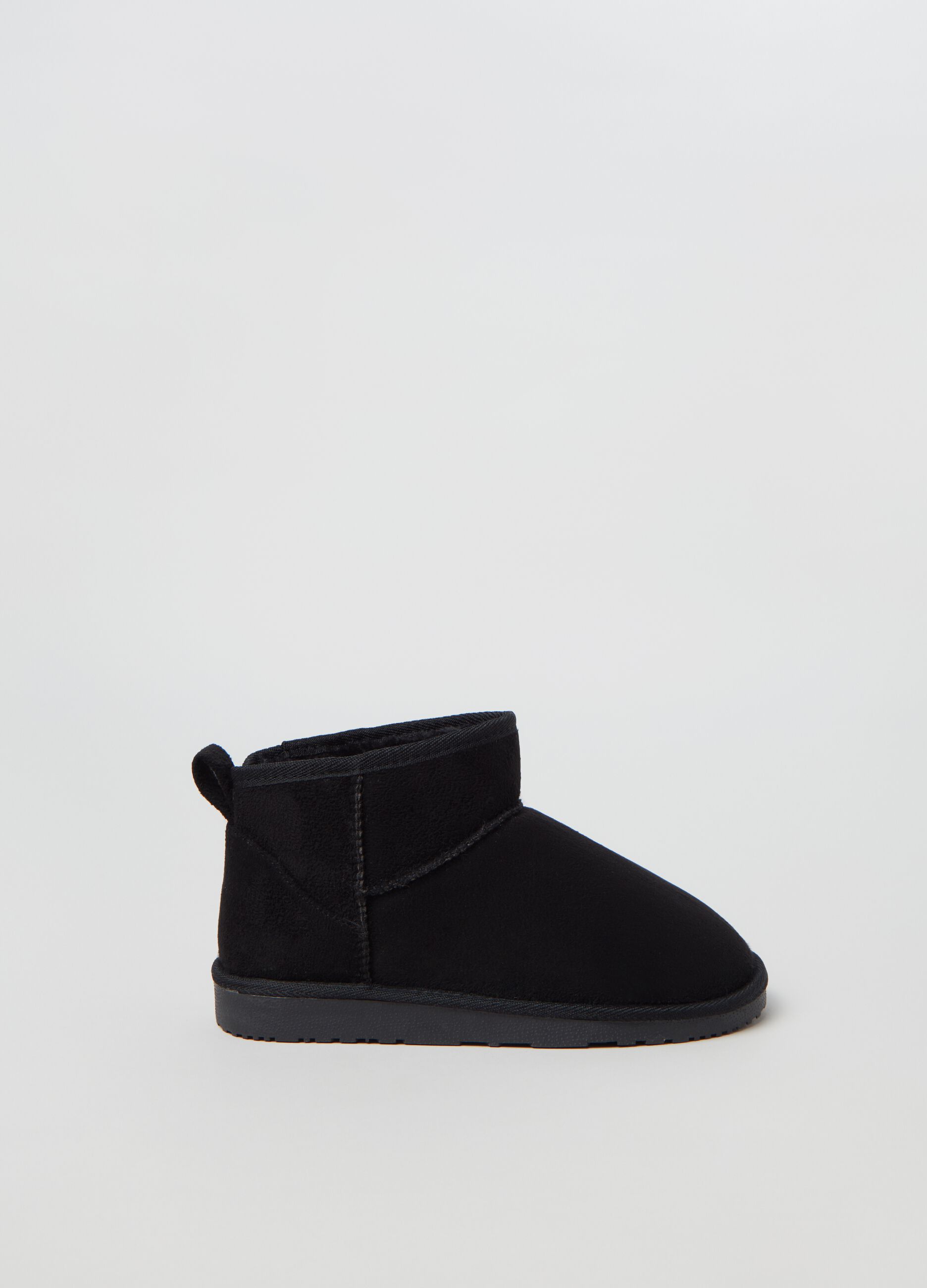 Suede-effect boots