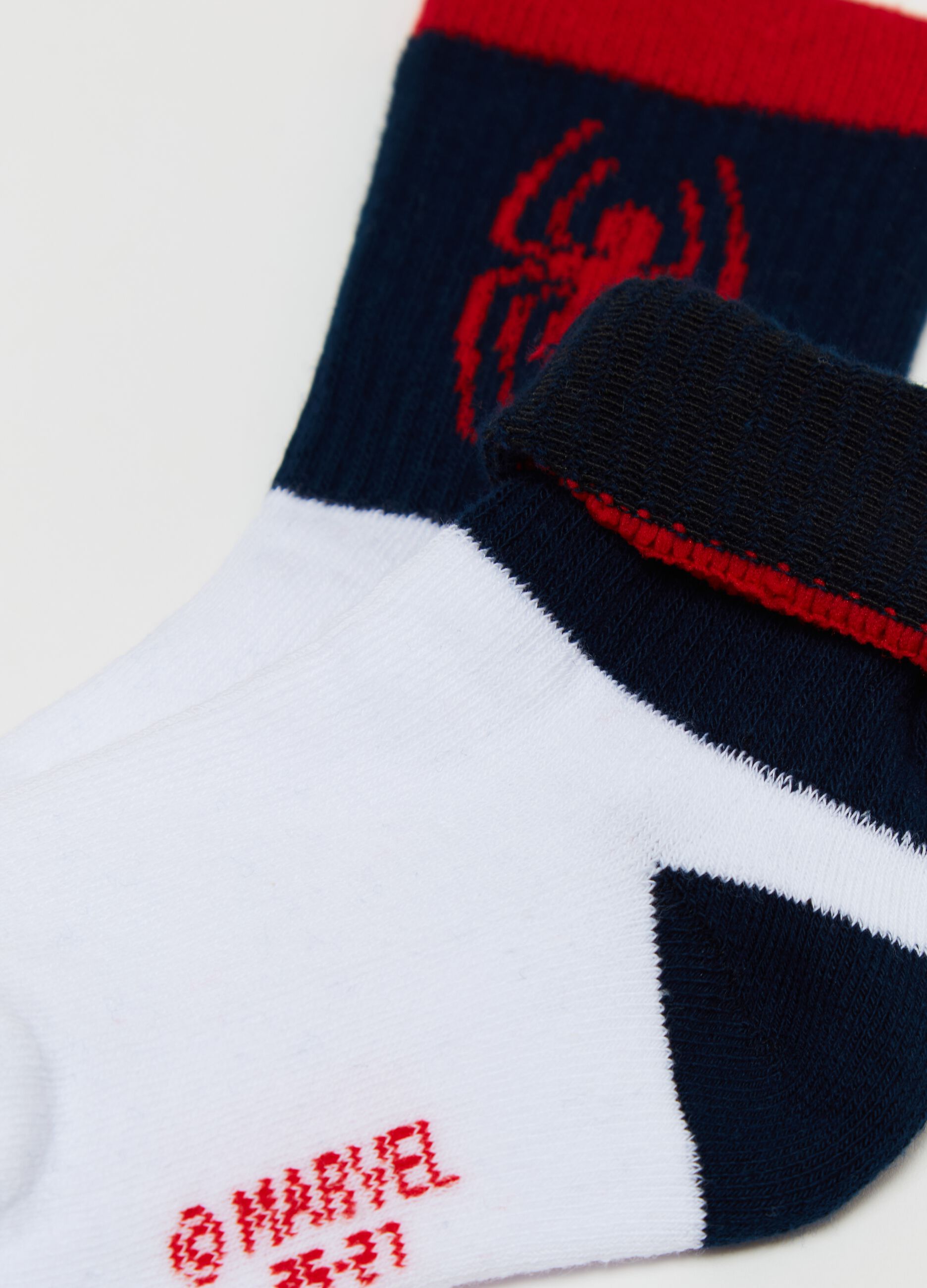 Pack dos calcetines cortos de tenis Spider-Man