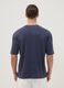 Blue pure cotton short-sleeve T-shirt, relaxed fit_2