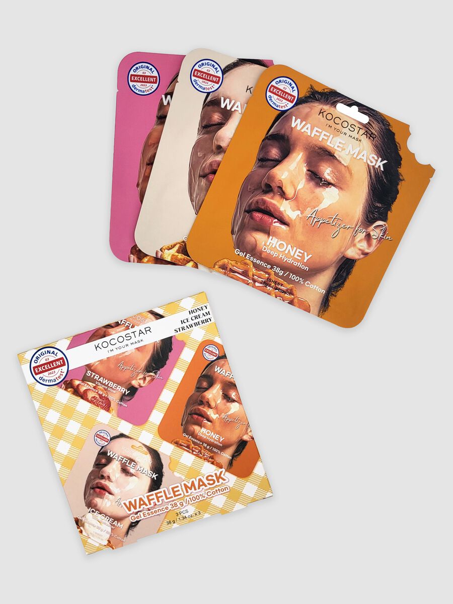 Waffle Mask Kit 3 x 38 g - Korean Beauty Care_0
