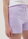 Girls' purple 100% cotton shorts, regular fit_2