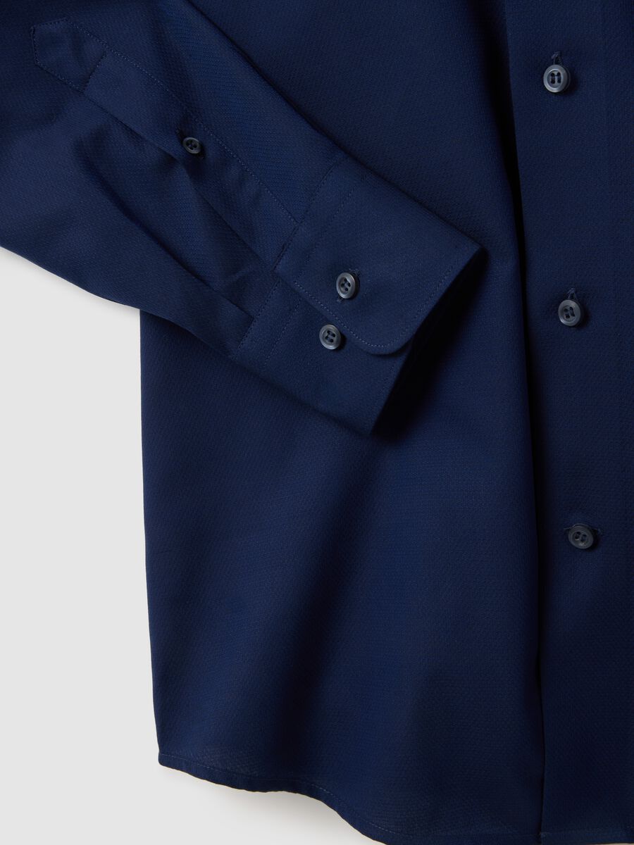 Long-sleeve blue cotton shirt_5