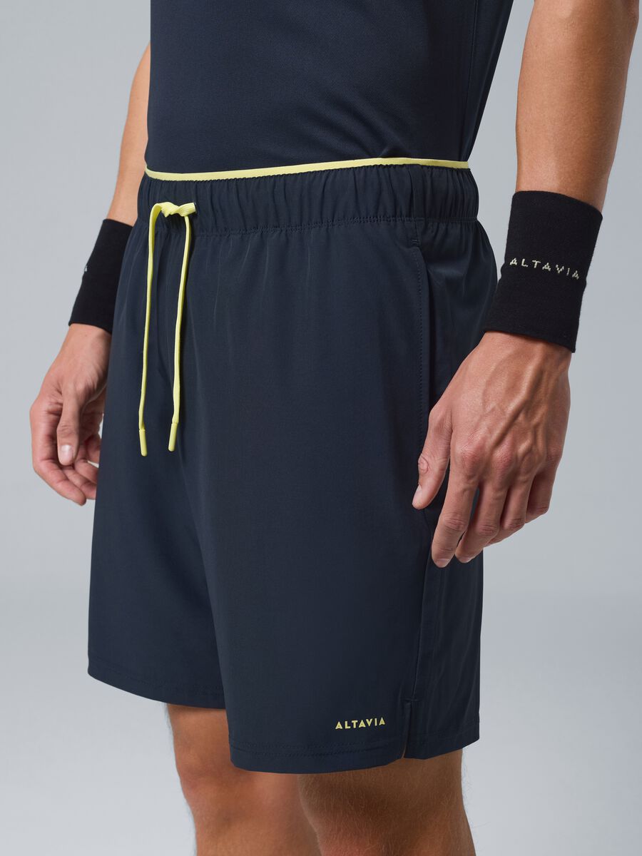 Black ALTAVIA COURT stretch-fabric sports shorts_3