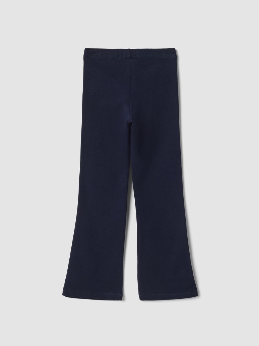 Blaue Leggings aus elastischer Bio-Baumwolle_1