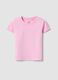 Girls&rsquo; pink pure cotton T-shirt, regular fit_0