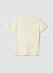T-shirt bege infantil em algod&atilde;o puro regular fit com estampas_4