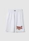 White cotton blend shorts regular fit with Everlast logo_4