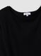 Black viscose-blend dress with boat neckline_1