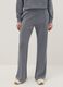Grey wide leg trousers in stretch modal blend_1
